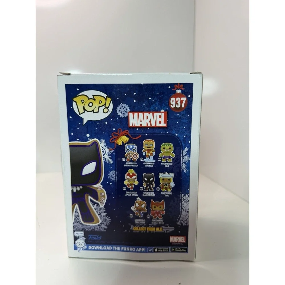 Funko POP! Marvel Gingerbread Black Panther #937 Bobble-Head‎ Vinyl Figure